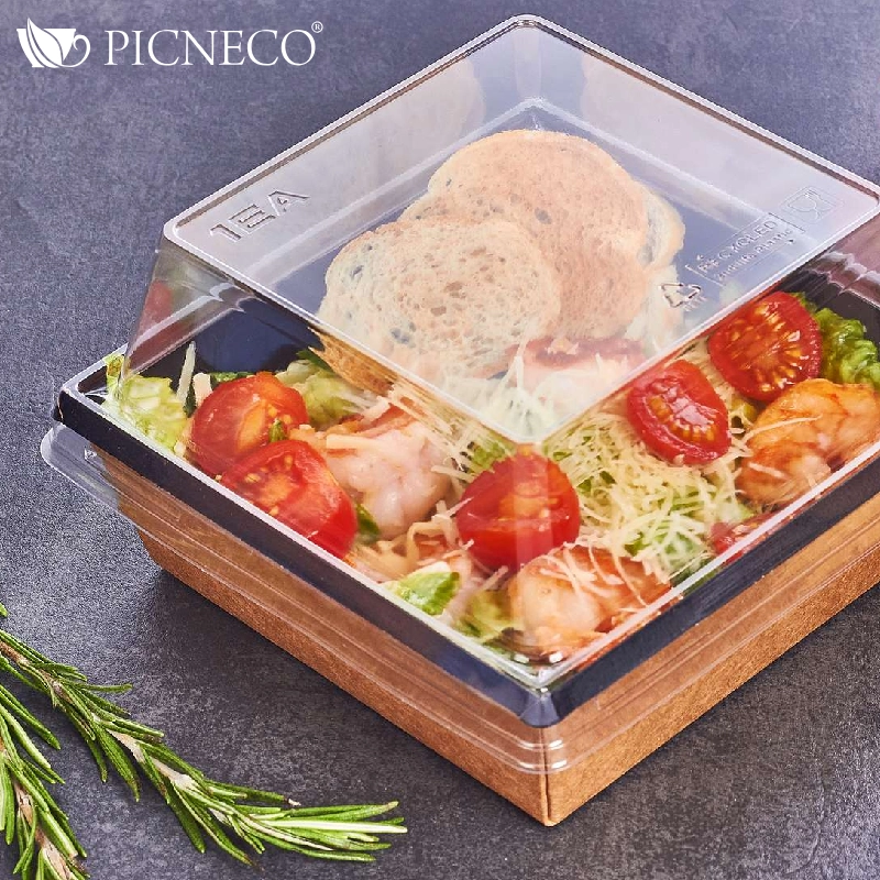 товар Контейнер бумажный 550мл, черный, серия OneClick, (крышка отдельно) OK055C